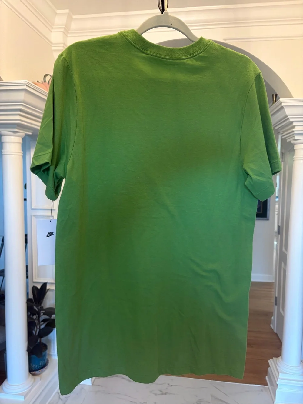 Nike Green Tee with White Swoosh and Text